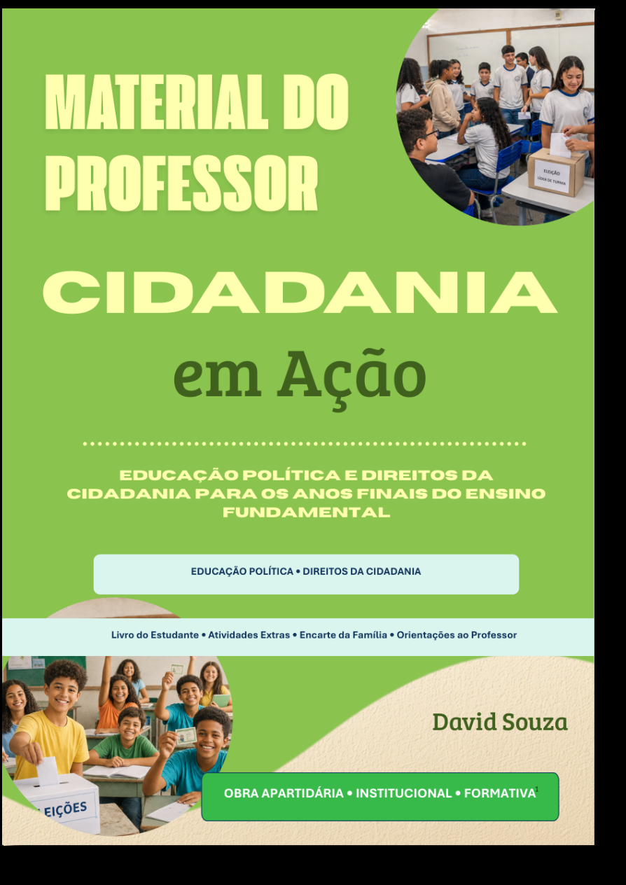 Capa do Material do Professor Cidadania em Ação